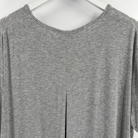 Cozy Earth Bamboo Rib Knit Boyfriend Short Sleeve‎ Sleep Shirt Dress Size Medium - Picture 7 of 11